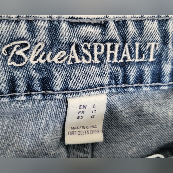 Women's Sz L (32x30) Acid Wash Barrel Denim Jeans Vintage Y2K Era - Picture 4 of 10